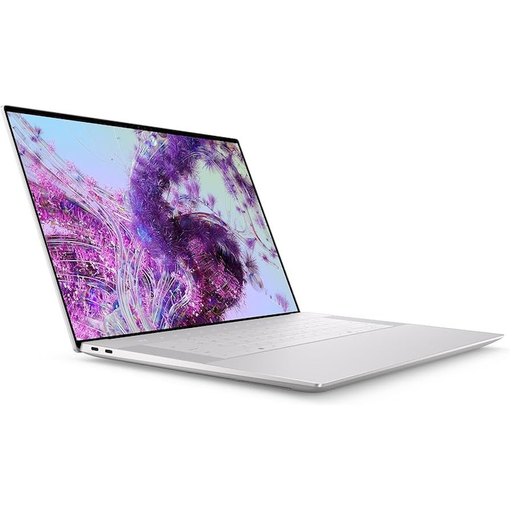 Dell XPS 16 9640 laptop, 16,3" 1920 x 1200, Intel Core Ultra 7 155H 16 C / 22 T, 4,8 GHz, 24 MB gyorsítótár, 32 GB LPDDR5X, 1 TB SSD, Nvidia GeForce RTX 4060, Windows 11 Pro, Ezüst