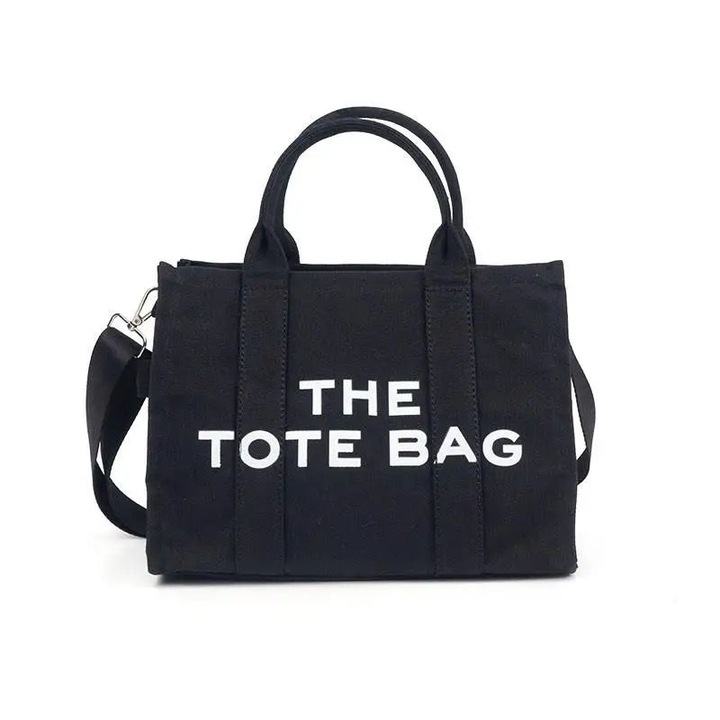 Дамска платнена чанта за пазаруване с лого The Tote Bag
