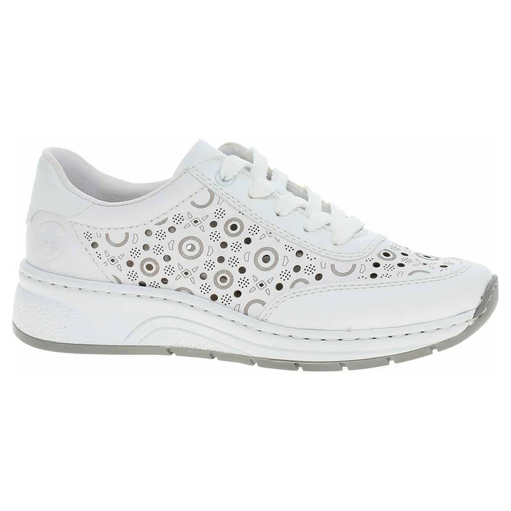 Pantofi dama Rieker N6506-80 alb, Alb