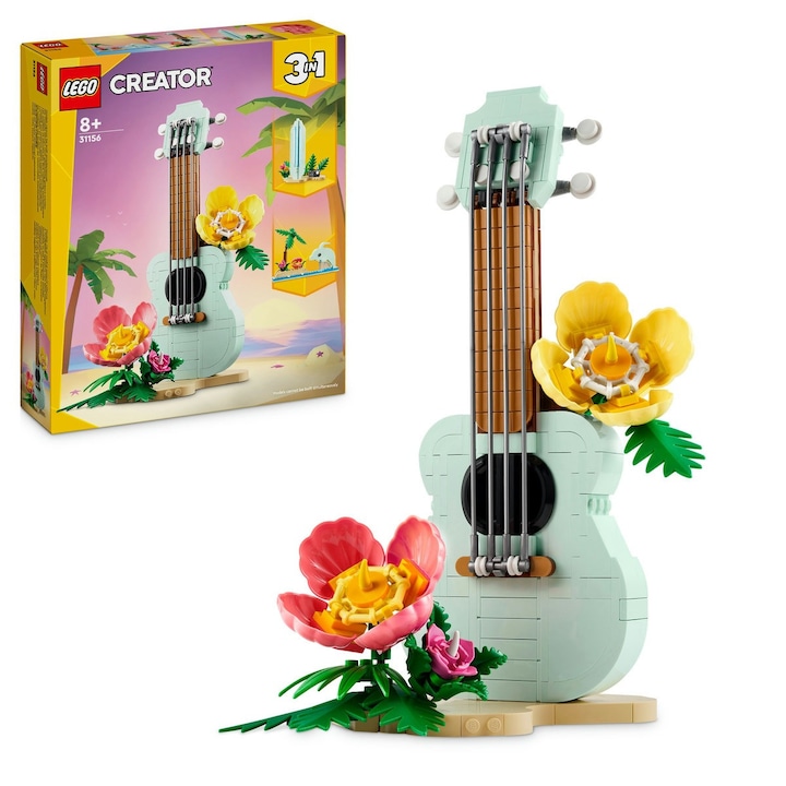 LEGO® Creator 3 in 1 - Ukulele Tropical 31156, 387 piese - eMAG.ro