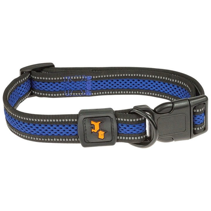 Nyakörv Wesolypupil, Állítható, 44-64 cm, Puha és kényelmes, Reflektorral, Textil, XL, Kék/Fekete