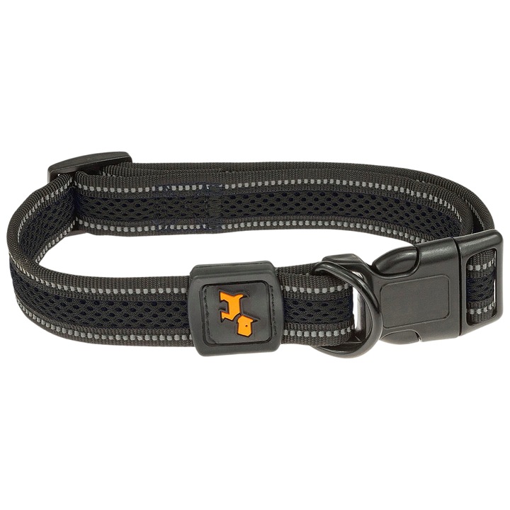 Nyakörv Wesolypupil, Állítható, 40-56 cm, Puha és kényelmes, Reflektorral, Textil, L, Fekete