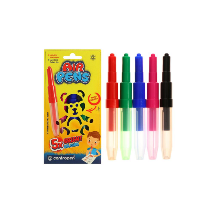 Filctoll fújós készlet Centropen AIRPENS 1500 Bright 5 szín