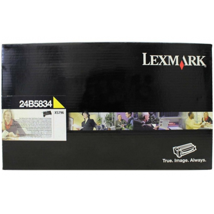 Cartus toner Lexmark XS796, galben, 18K
