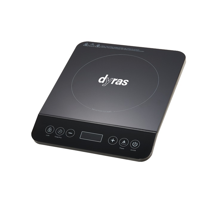 Dyras IC-001B 2000 W, 10 fokozat, LED Fekete indukciós főzőlap
