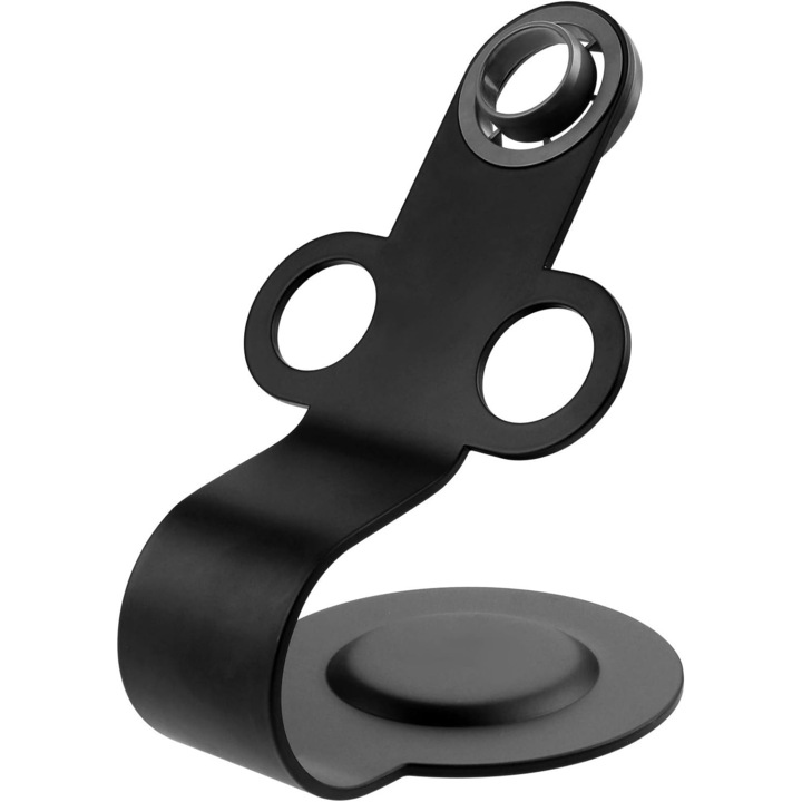 Стойка за TNS® сешоар, за Dyson Supersonic, материал студено валцована стомана и TPE, размери 135x182x230 mm, идеална за фризьорски салони, черна