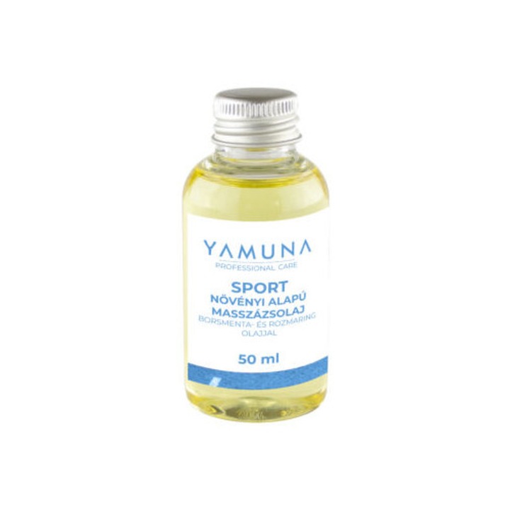 Ulei de masaj cu menta si rozmarin sport Yamuna, hidrateaza si revitalizeaza pielea, 50 ml