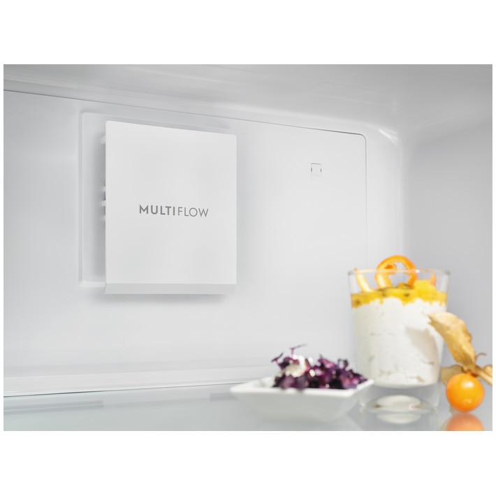Frigider cu o usa Electrolux LRT7ME39X, 390 l, MultiFlow, Control electronic, Usa reversibila, Iluminare LED, Clasa E, H 186 cm, Inox