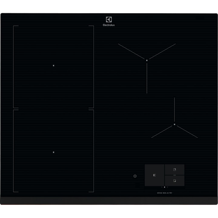 Plita incorporabila Samus PSI-64BG7, Inductie, 4 zone de gatit, Touch control, 9 setari putere, Timer, Blocare acces copii, L 60 cm, Vitroceramica