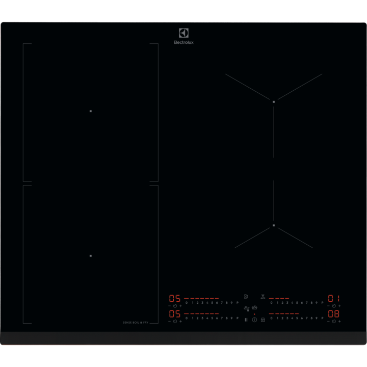 Electrolux EIS67453 SenseBoil&Fry beépíthető indukciós főzőlap, Hob2Hood, 60 cm