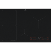 Plita incorporata cu inductie Electrolux EIS87453IZ, SenseBoil&Fry, functie Bridge, Hob2Hood, 80 cm, Negru