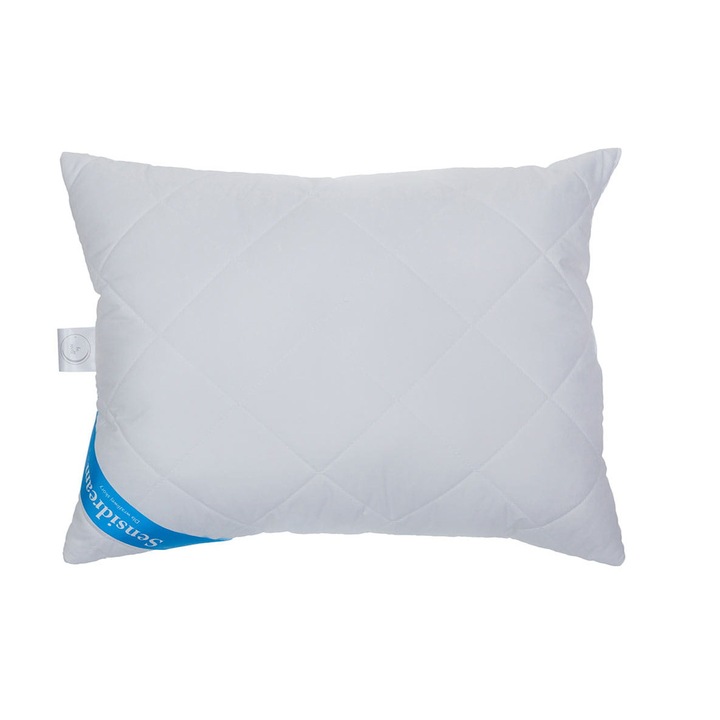 Perna Poldaun Sensidream, hipoalergenica, alba, 40x60cm