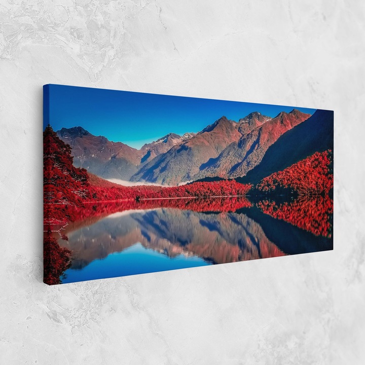 ARTHUB, Vászonkép 40x80 cm, New Zealand Lake | Hálószoba és Nappali, Tájképek, Tavak