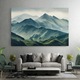 Tablou Canvas, 40x60 cm, Dormitor si Living, Peisaje, Munti, Amazing Foggy Mountain
