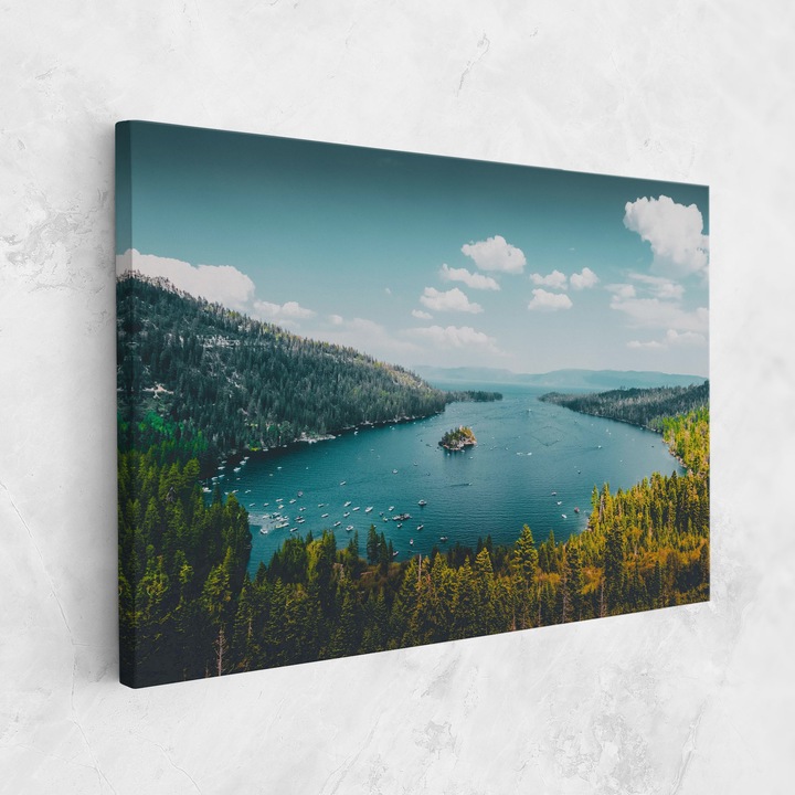 Tablou Canvas, 50x70 cm, Dormitor si Living, Peisaje, Munti, Mountain Golf