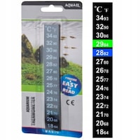Termometru acvariu Aquael T9, autoadeziv, 18-34°C, 2x13cm