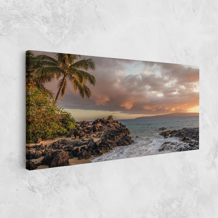 Картина на платно, ARTHUB, 60x120 cm | Спалня и Дневна, Пейзажи, Плажове, Beautiful Beach Landscape