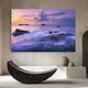 Tablou Canvas, 80x120 cm, Dormitor Si Living, Peisaje, Plaje, Purple Seascape