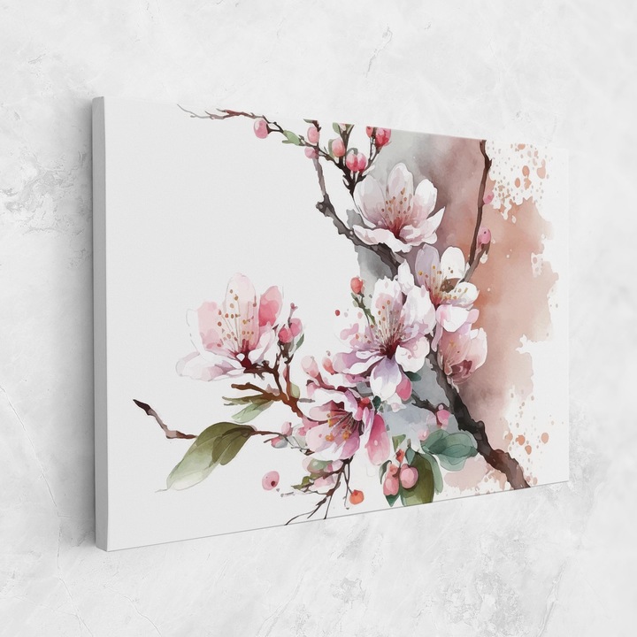 ARTHUB, Vászonkép 50x70 cm, Cherry Spring Flower | Hálószoba és Nappali, Tájképek, Tavasz