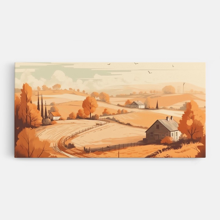 Картина, ARTHUB, Autumn Rural Wheat, 80x160 cm
