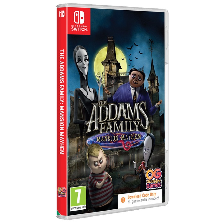 Joc The Addams's Family Mansion Mayhem Code In Box Pentru Nintendo Switch