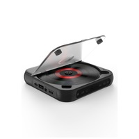 CD player Bluetooth, design multifunctional, subtire si convenabil, incarcare prin USB, baterie 1200mah, durata lunga de viata a bateriei, negru