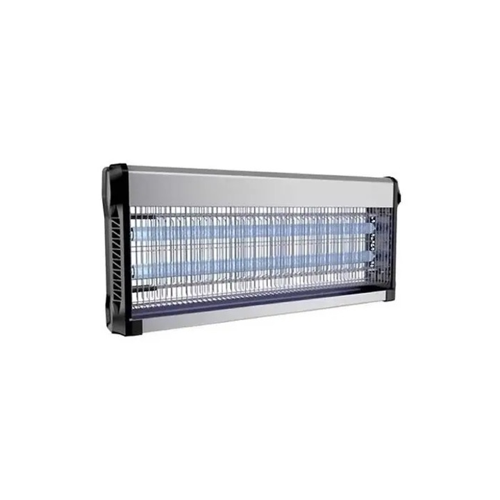 Професионален UV репелент против насекоми, 2x20W, радиус 200 кв. м, мухи, комари, 65 см