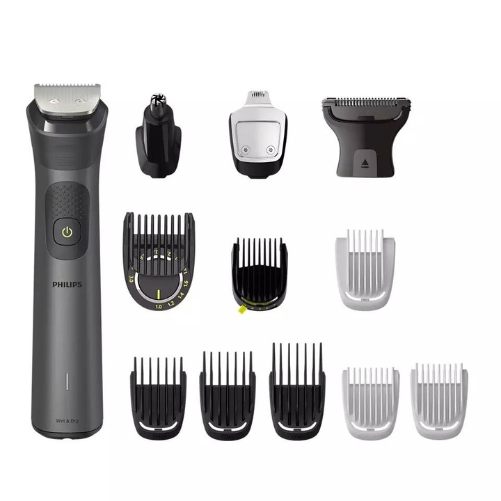 Многофункционална машинка за подстригване 13 в 1 PHILIPS Multigroom Series 7000 MG7920/15, батерия, автономност 120 мин., Черна