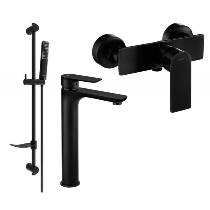 Set de dus, Mexen, 5287, Negru, Alama