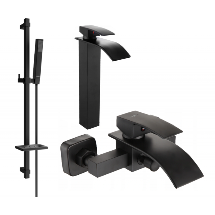 Set de dus, Mexen, 5318, Negru, Alama