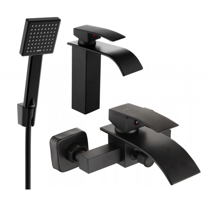 Set de dus, Mexen, 5342, Negru, Alama
