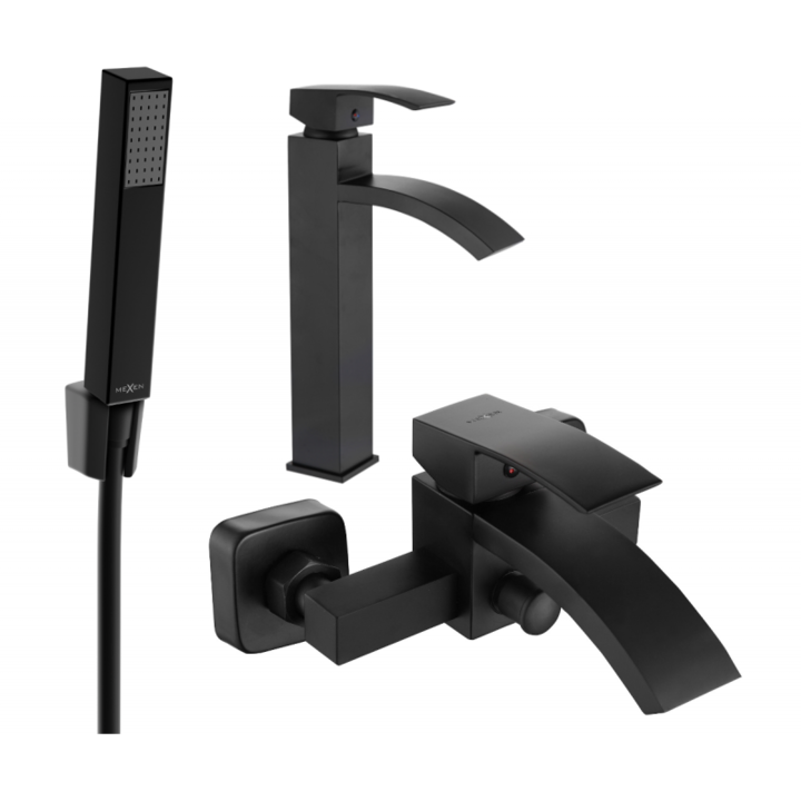 Set de dus, Mexen, 5540, Negru, Alama