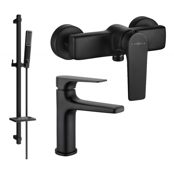 Set de dus, Mexen, 5595, Negru, Alama