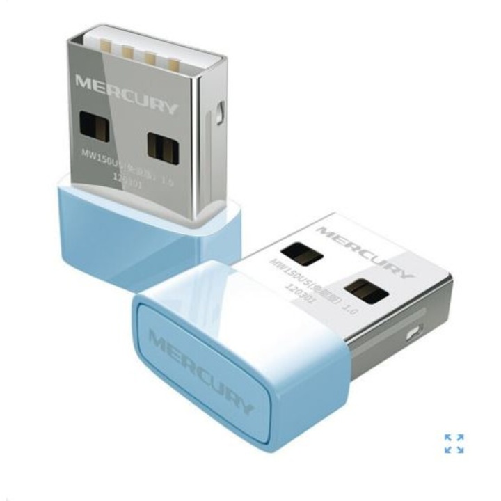 Stick de retea, Wireless, USB, Albastru