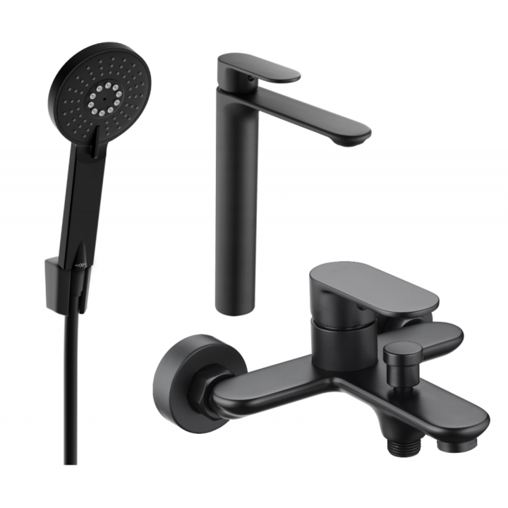 Set de dus, Mexen, 5722, Negru, Alama