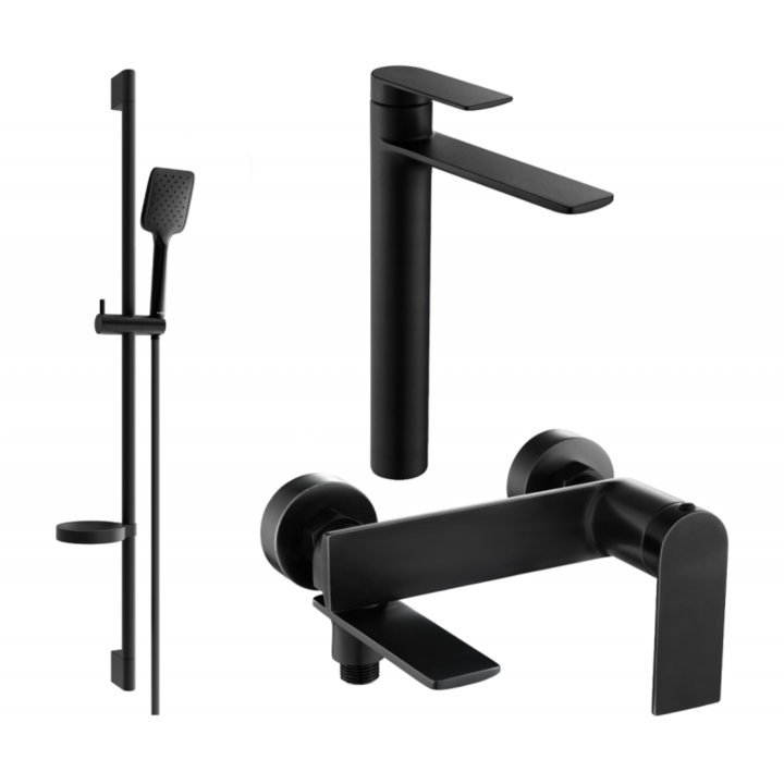 Set de dus, Mexen, 5830, Negru, Alama