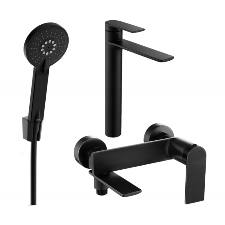 Set de dus, Mexen, 5848, Negru, Alama