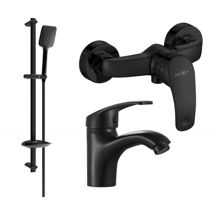 Set de dus, Mexen, 5903, Negru, Alama