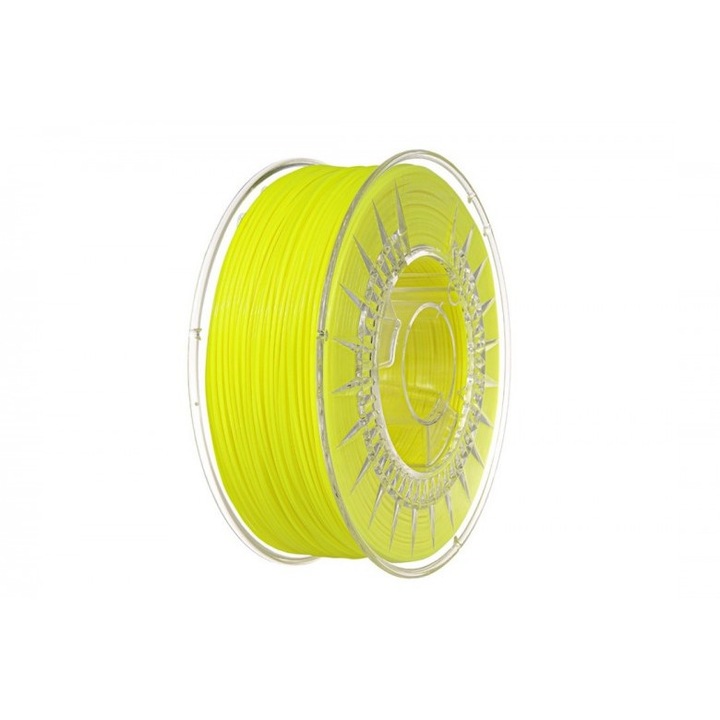 Filament PLA galben intens 1.75mm, 1kg, Devil Design, imprimanta 3D