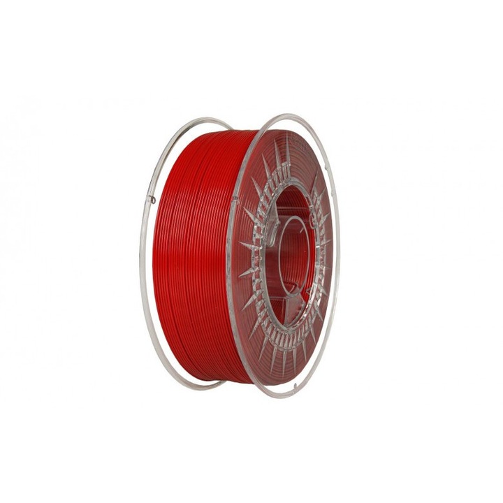 Filament PLA rosu inchis 1.75mm 1 kg Devil Design imprimanta 3D