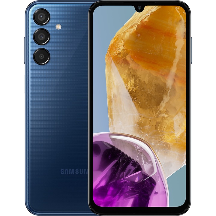 Telefon mobil Samsung Galaxy M15, 4GB RAM, 128GB, 5G, Dark Blue