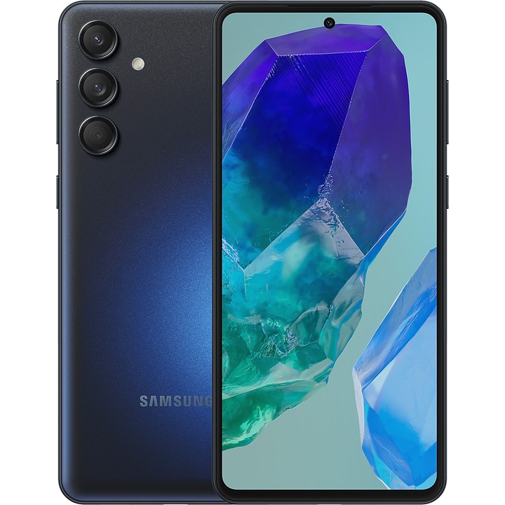 Telefon mobil Samsung Galaxy M55, 8GB RAM, 128GB, 5G, Dark Blue