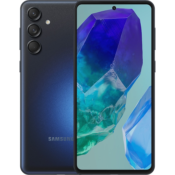 Мобилен телефон Samsung Galaxy M55, 8GB RAM, 128GB, 5G, Тъмно син