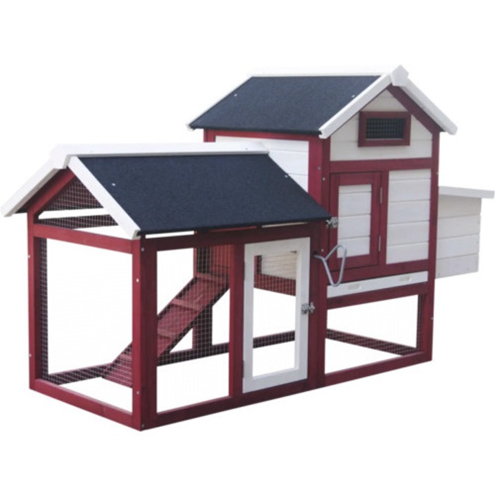 Cotet Pentru Gaini Habrita Po1562 Cu 2 Corpuri Lemn 152x62 Cm