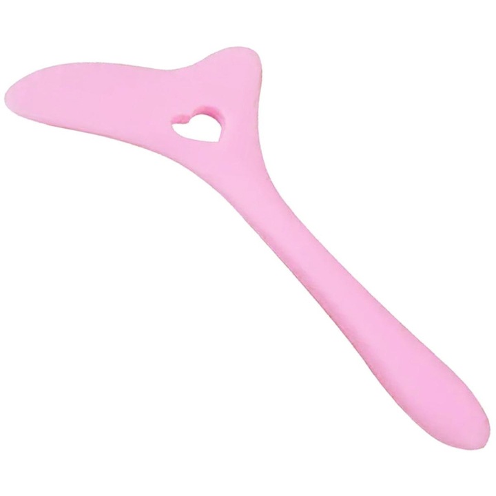 Sablon multifunctional 4 in 1, UBX, din silicon, 11.7x5.9 cm, roz