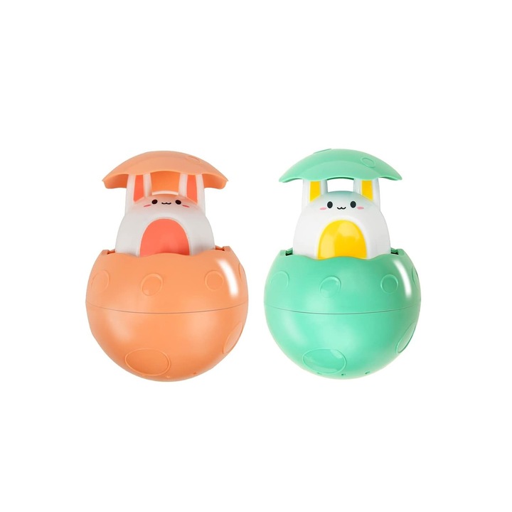 Fürdőjáték gyerekeknek, Nyúl alakú öntöző, 2 db, Narancs/zöld