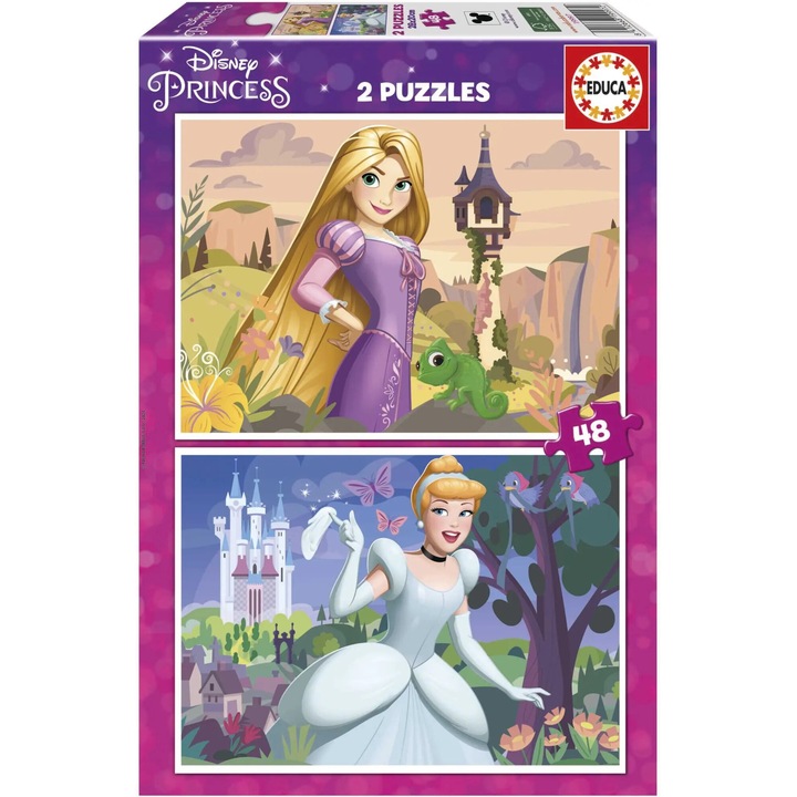 Educa - Puzzle 2x48 Printesa Disney - 40 - 99 piese