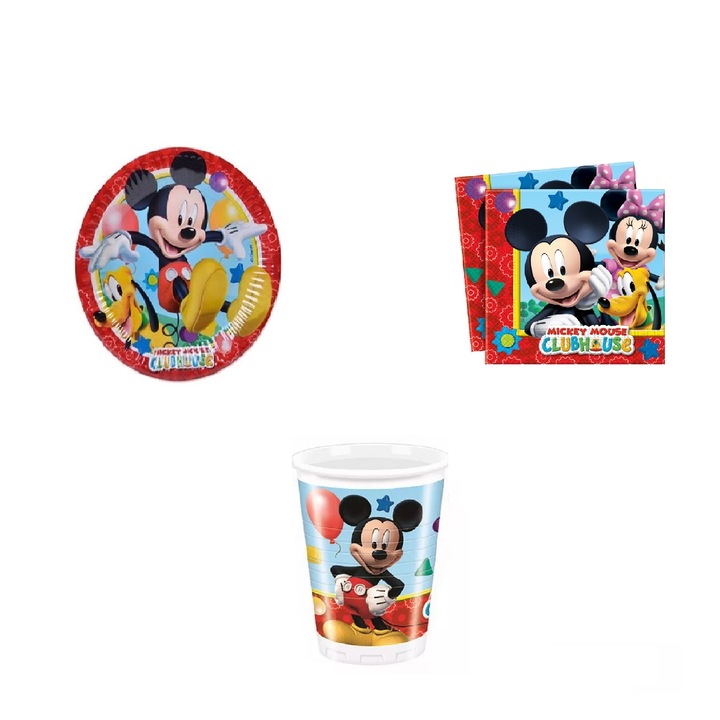 Set petrecere 36 piese, multicolor, Mickey Mouse