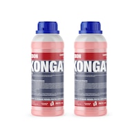 Set - 2 x Konga Sampon Concentrat cu Spumare Redusa pentru Covoare, Mochete si Tapiterii 1L, Parfum Flori de Munte, Curatare in Profunzime, Improspateaza si Revitalizeaza Culorile, Elimina Mirosuri Neplacute, Uscare Rapida, Curatare Eficienta Textile