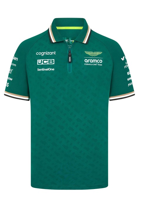 Tricou polo Aston Martin F1 Team 2024, Verde